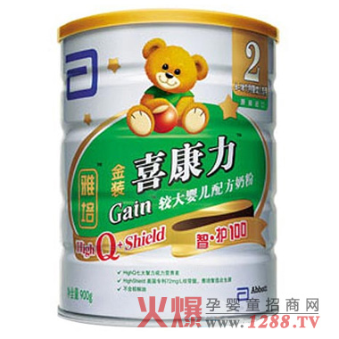 雅培金裝喜康力奶粉促進(jìn)寶寶腸胃吸收