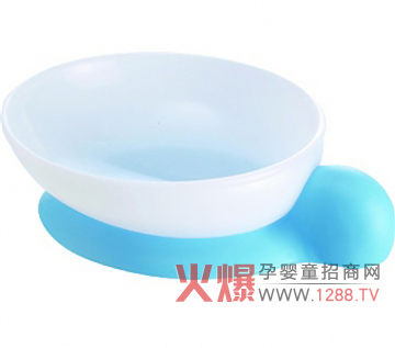 巴比象底座圓形碗柔軟材料幫助寶寶“吃喝”