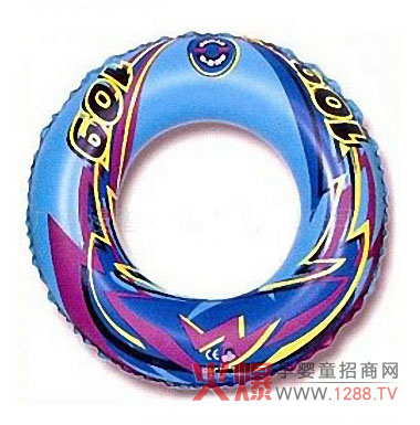 漫譜磨沙藍(lán)色星型泳圈卡通色彩充滿(mǎn)童趣