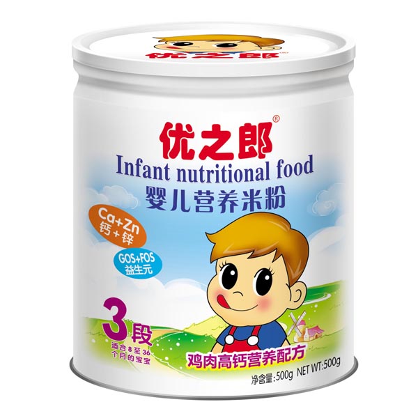 優(yōu)之郎雞肉高鈣配方米粉3段500g