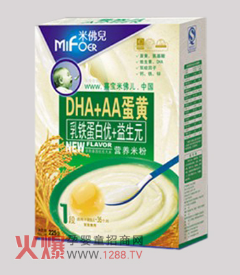 嘉寶米佛兒DHA+AA蛋黃營養(yǎng)米粉健康好營養(yǎng)