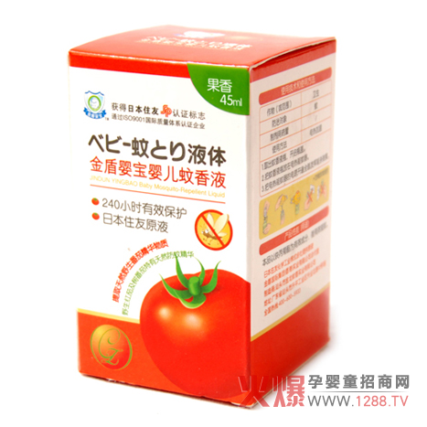 金盾嬰寶嬰兒蚊香液果香45ml裝怎么樣