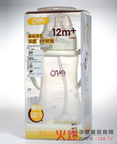 VNA350ml遇溫變色奶瓶招商
