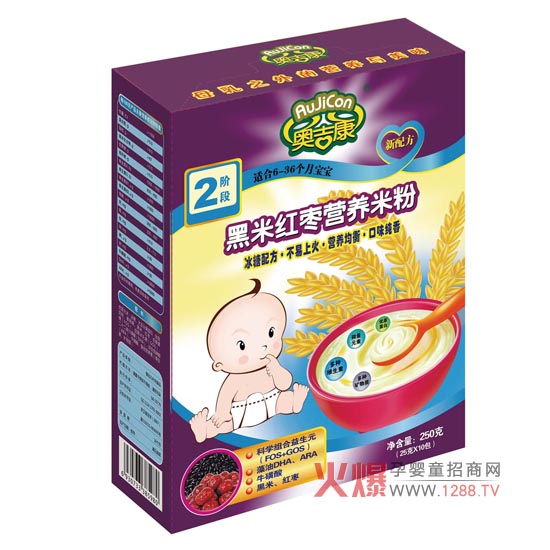 奧吉康黑米紅棗米粉給寶寶的好輔食