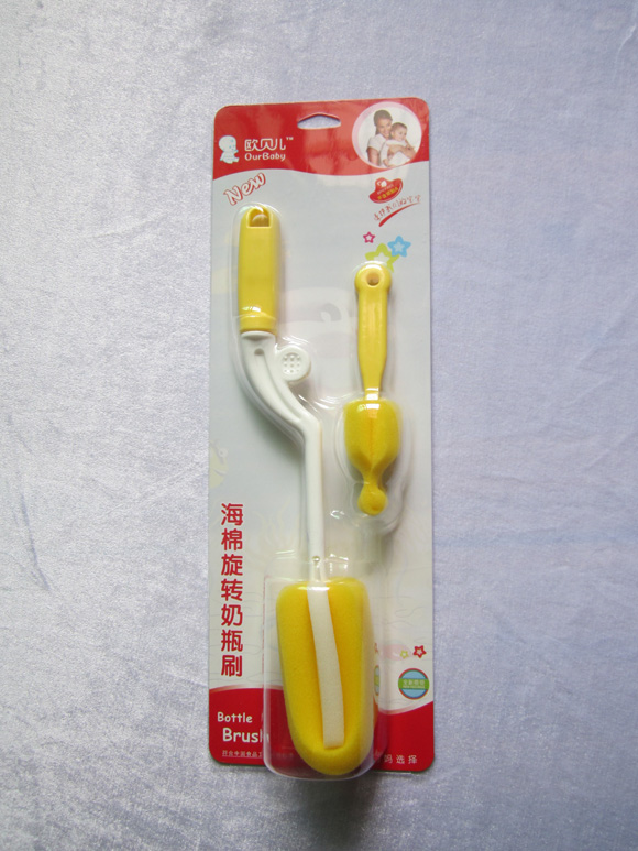 歐貝兒海綿旋轉(zhuǎn)奶瓶刷