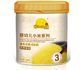 啟嬰堡益生元DHA小米米粉3段
