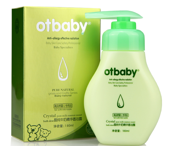 otbaby晶純牛奶精華香浴露