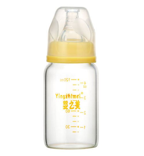 嬰之美標(biāo)口高硼硅玻璃奶瓶120ML