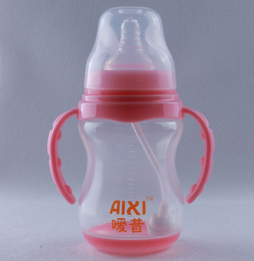 噯昔葫蘆型嬰兒奶瓶粉色
