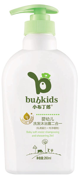 小布丁郎嬰幼兒洗發(fā)沐浴二合一250ml