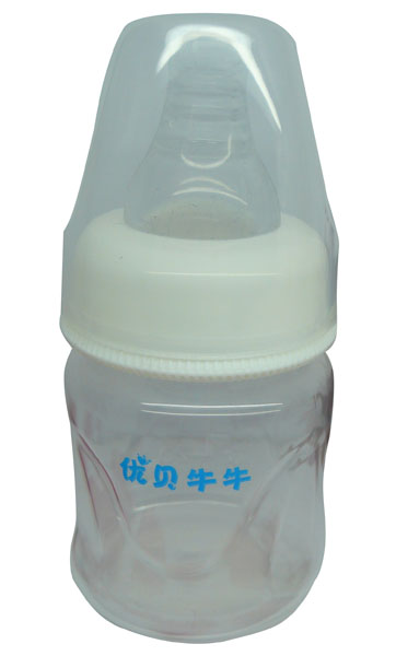 優(yōu)貝牛牛標口玻璃奶瓶60ml