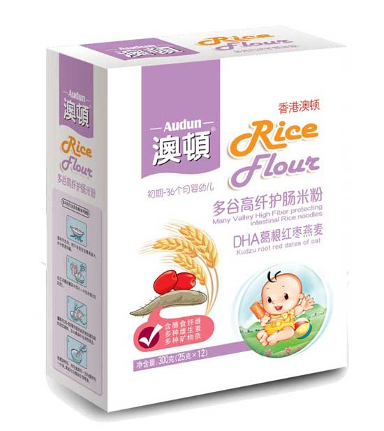  澳頓DHA葛根紅棗燕麥護(hù)暢米粉（盒）