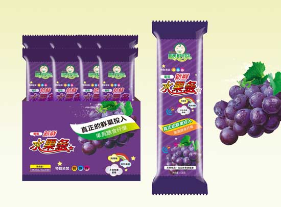  嗯比哎葡萄味果條