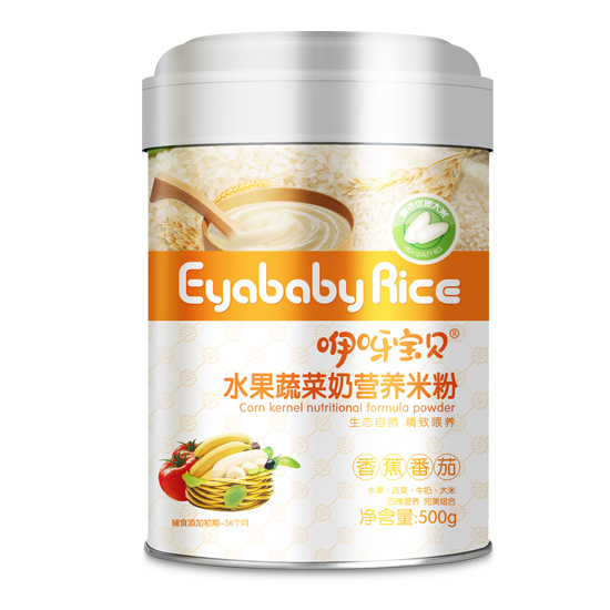 咿呀寶貝水果蔬菜營養(yǎng)米粉聽裝（香蕉番茄）