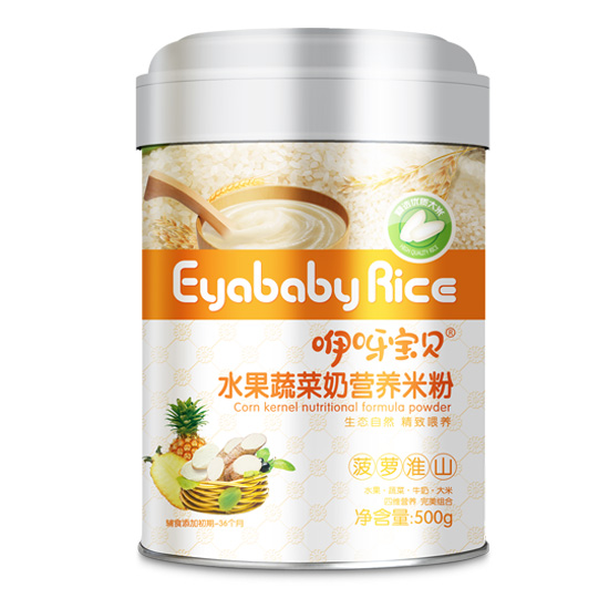     咿呀寶貝水果蔬菜營養(yǎng)米粉聽裝（菠蘿淮山）