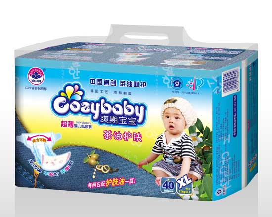  爽期寶寶茶油護(hù)膚嬰兒紙尿褲XL碼