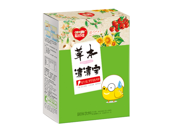  聰幼佳草本清清寶-初生鈣鐵鋅盒裝