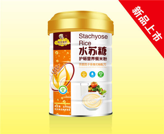   歐貝米拉水蘇糖護暢營養(yǎng)餐米粉雙歧因子多維配方聽裝