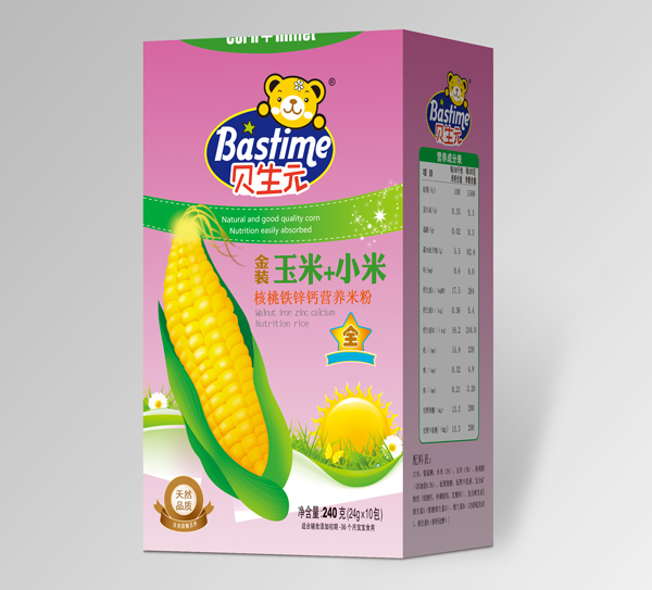   貝生元玉米+小米核桃鐵鋅鈣營養(yǎng)米粉盒裝