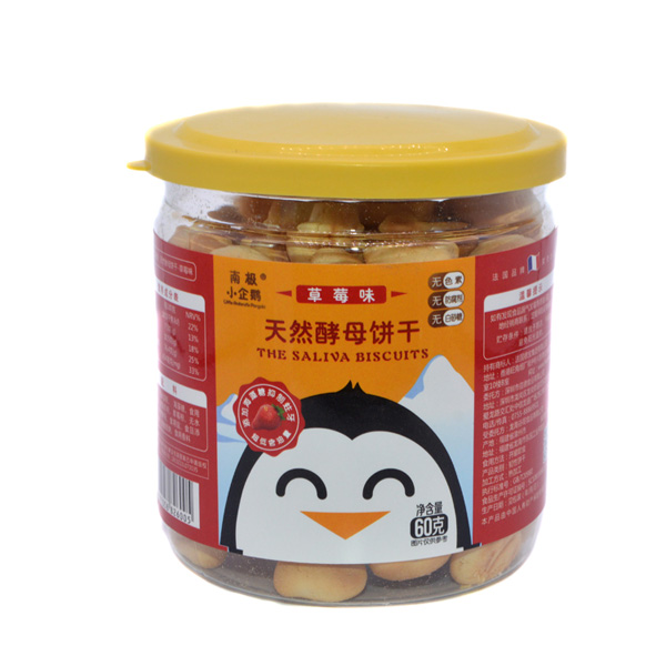   南極小企鵝天然酵母餅干草莓味