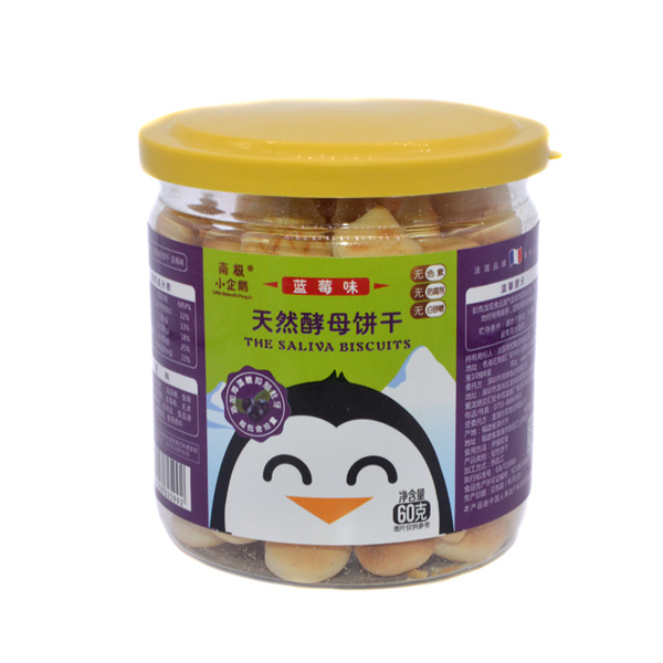    南極小企鵝天然酵母餅干藍莓味