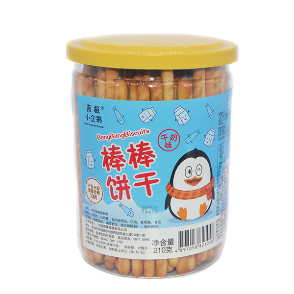    南極小企鵝棒棒餅干牛奶味