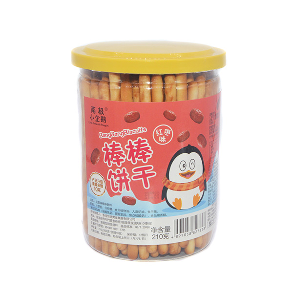    南極小企鵝棒棒餅干紅棗味