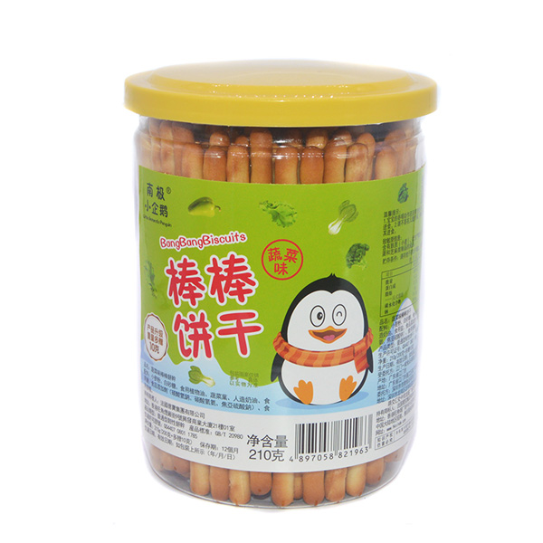    南極小企鵝棒棒餅干蔬菜味