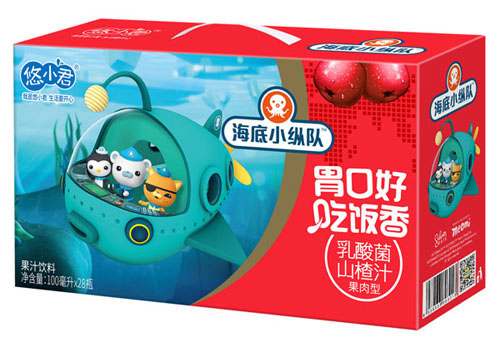 海底小縱隊(duì)乳酸菌山楂汁（果肉型）禮盒