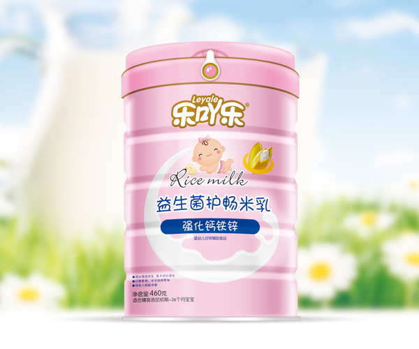  樂吖樂益生菌護(hù)暢米乳強(qiáng)化鈣鐵鋅罐裝
