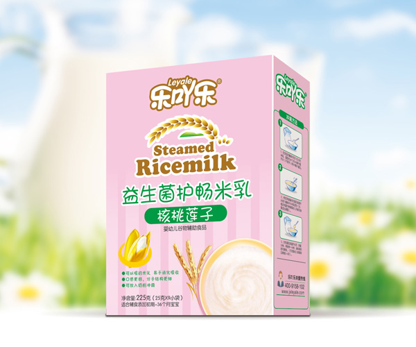  樂吖樂益生菌護(hù)暢米乳核桃蓮子盒裝