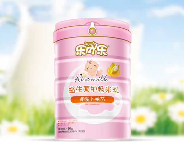  樂吖樂益生菌護(hù)暢米乳胡蘿卜番茄罐裝