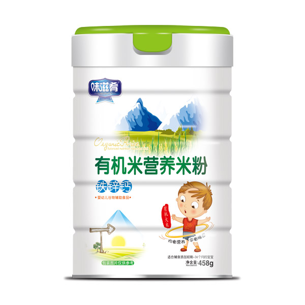  味滋肴有機(jī)米營養(yǎng)米粉-鐵鋅鈣罐裝