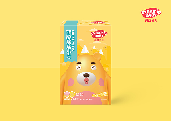  丹益佳兒奶酪溶溶小方 香蕉味