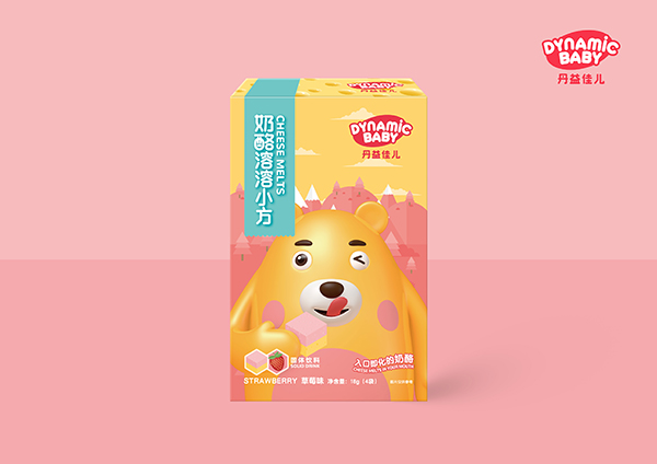  丹益佳兒奶酪溶溶小方 草莓味