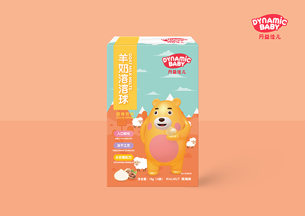 丹益佳兒羊奶溶溶球 核桃味