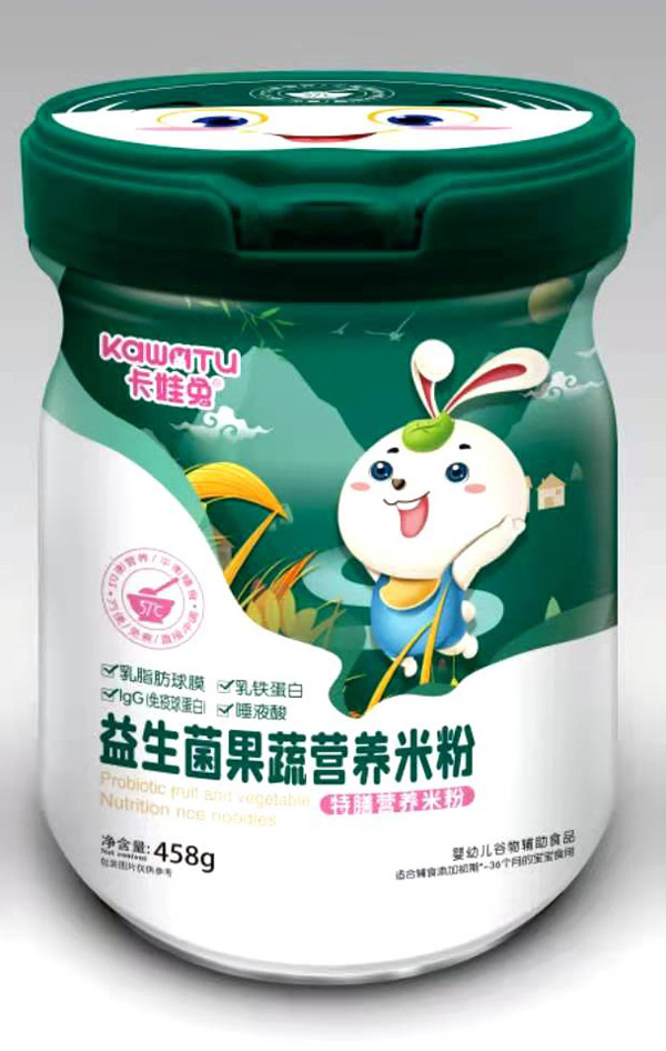  卡娃兔益生菌果蔬特膳營養(yǎng)米粉