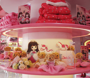 笛莎童裝店面展示