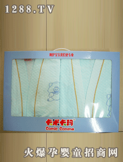 卡米卡瑪新品華夫格浴袍親子裝禮盒