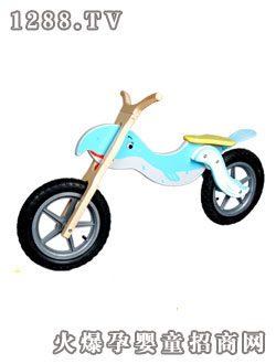 比好原木自行車-鯨魚