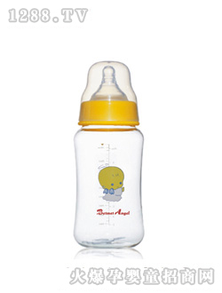 貝美天使10安寬口徑仿母乳弧形奶瓶(300ml)