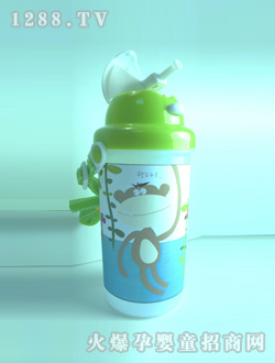貝兒欣翻蓋吸管水壺-猴500ml