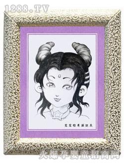愛貝佳胎毛畫美女妞妞