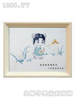 愛貝佳胎毛畫甜蜜牛牛