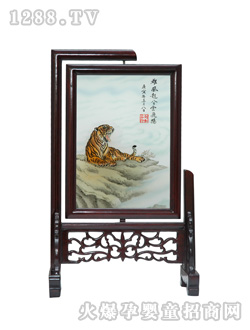 小阿華畫欄桂樹胎毛繡