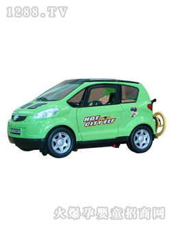 文盛綠色仿真轎車