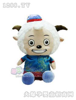 喜羊羊與灰太狼15寸唐裝喜羊羊娃娃