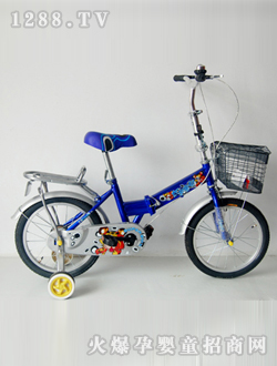永耐折疊童車藍(lán)色車架