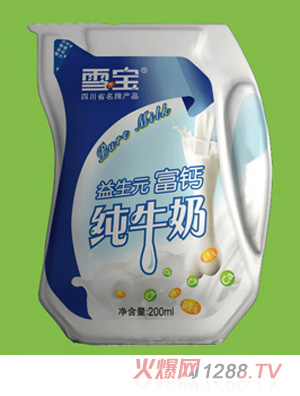 雪寶益生元富鈣純牛奶