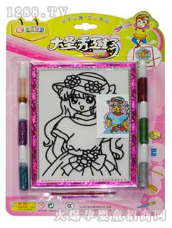 大圣玩具美少女繪畫